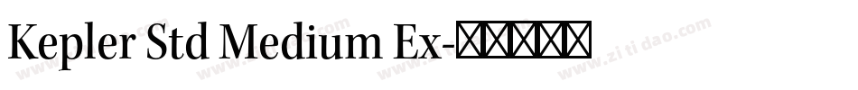 Kepler Std Medium Ex字体转换